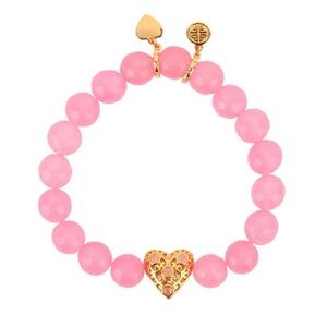 BuDhaGirl Corazón Bracelet- Pink ( OS)